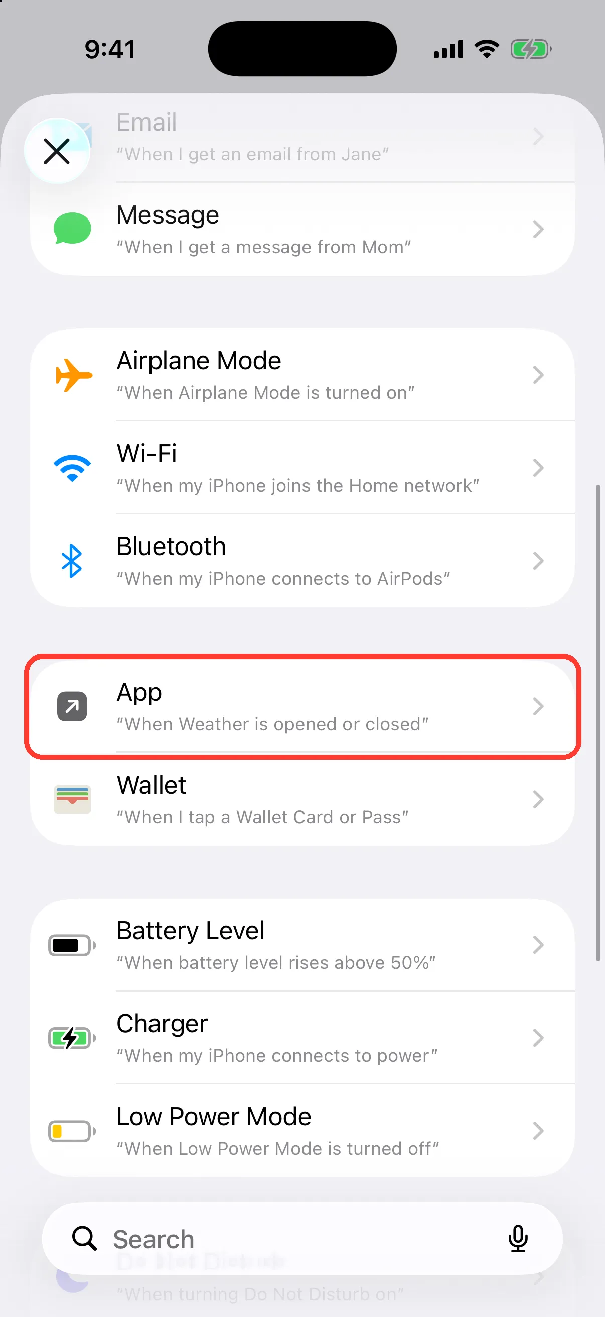 Choose App