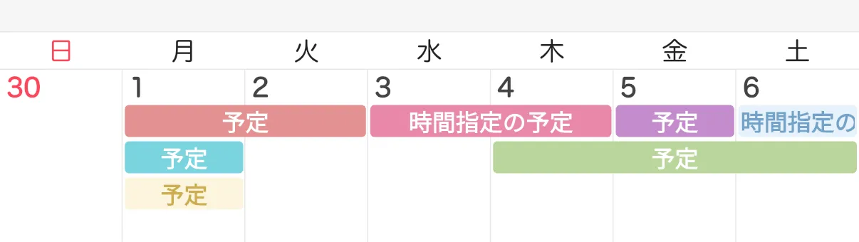 フラット表示OFF